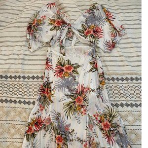 Affection front cutout maxi dress